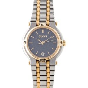 Gucci Gold and Silver Bracelet Watch